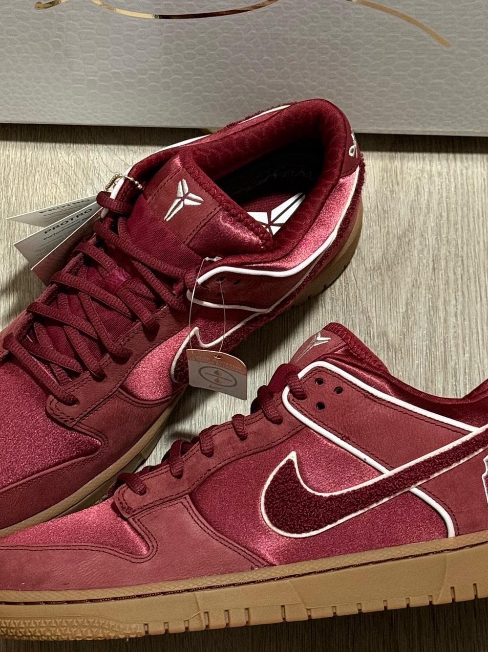 Nike Kobe Bryant x Dunk Low Protro 33 Team Red Burgundy Gum IM0581600 Sz 13 New